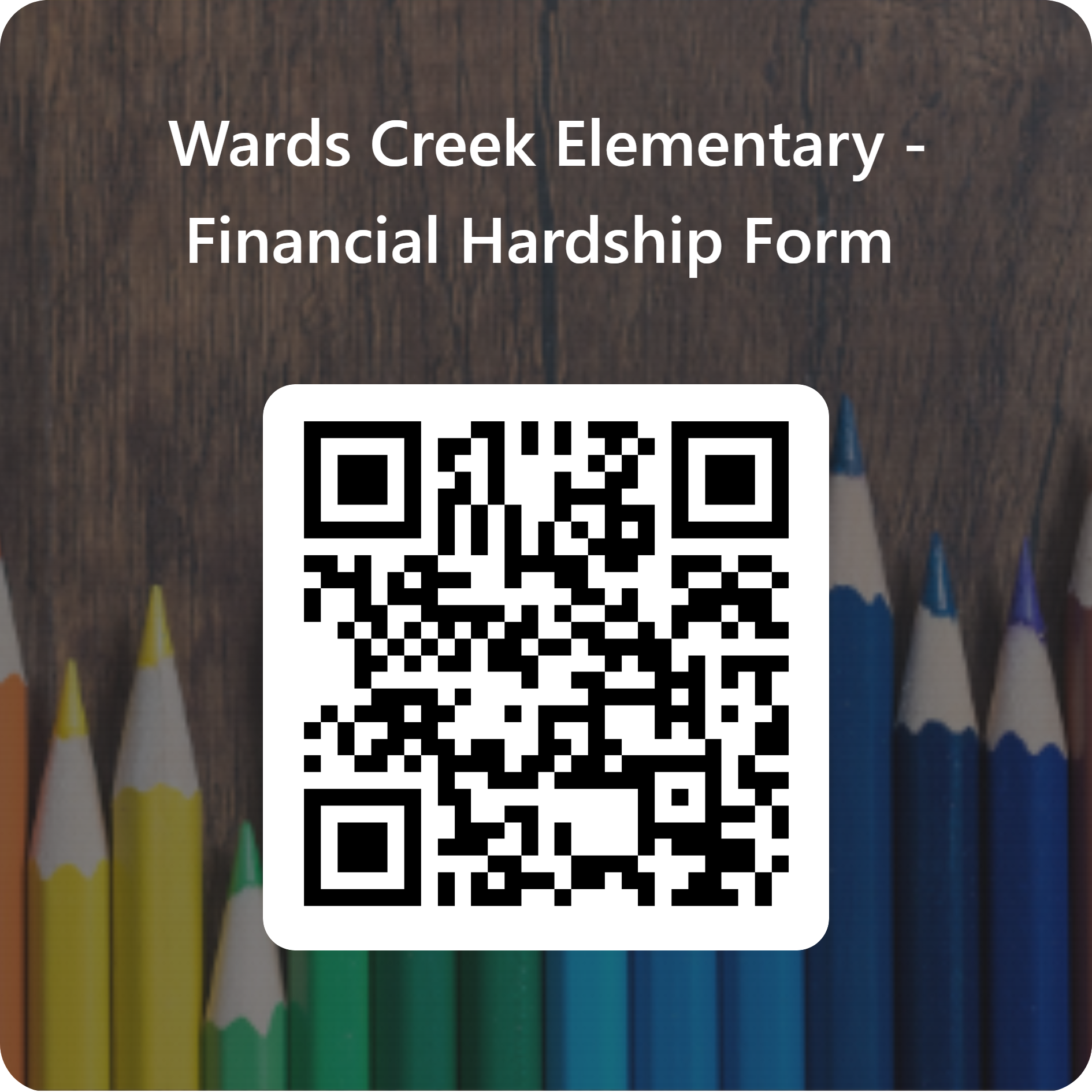 QR code for hardship form