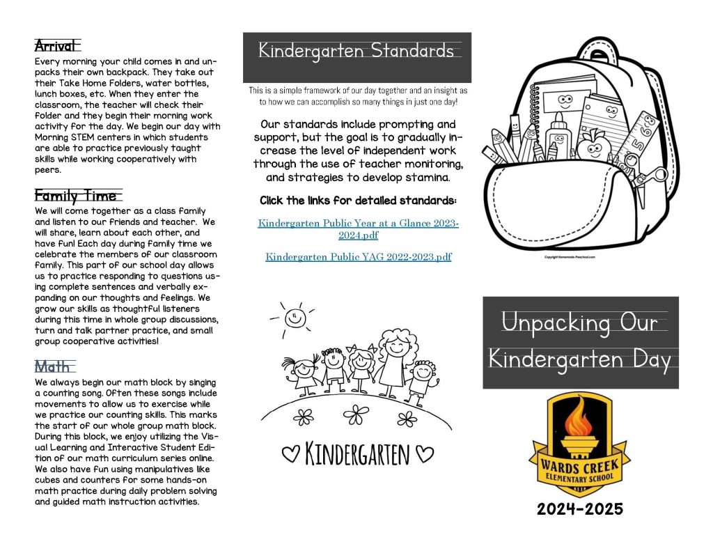 Kindergarten brochure page 1