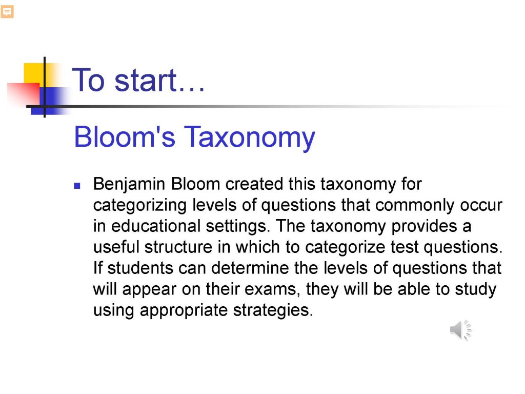 Boom's Taxonomy for Parents, page 3