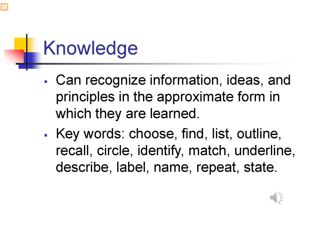 Boom's Taxonomy for Parents, page 6