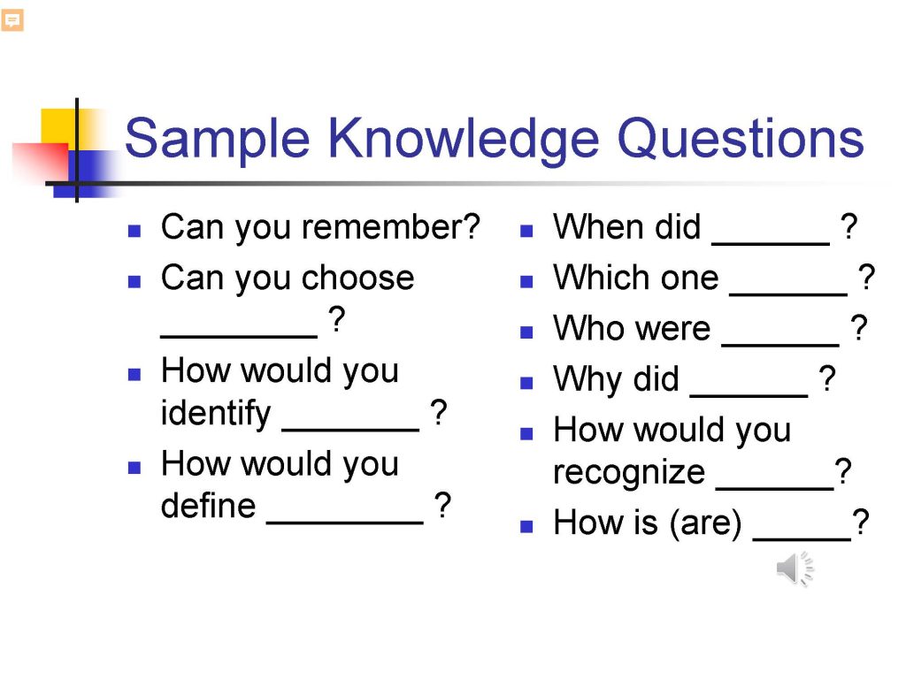 Boom's Taxonomy for Parents, page 7