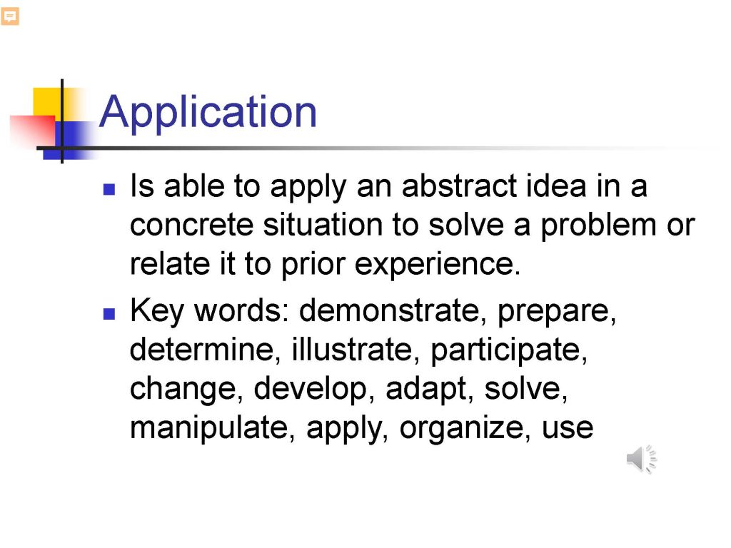 Boom's Taxonomy for Parents, page 10