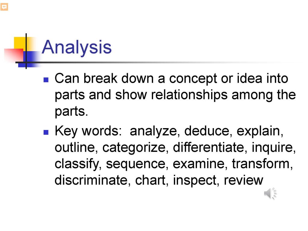 Boom's Taxonomy for Parents, page 12