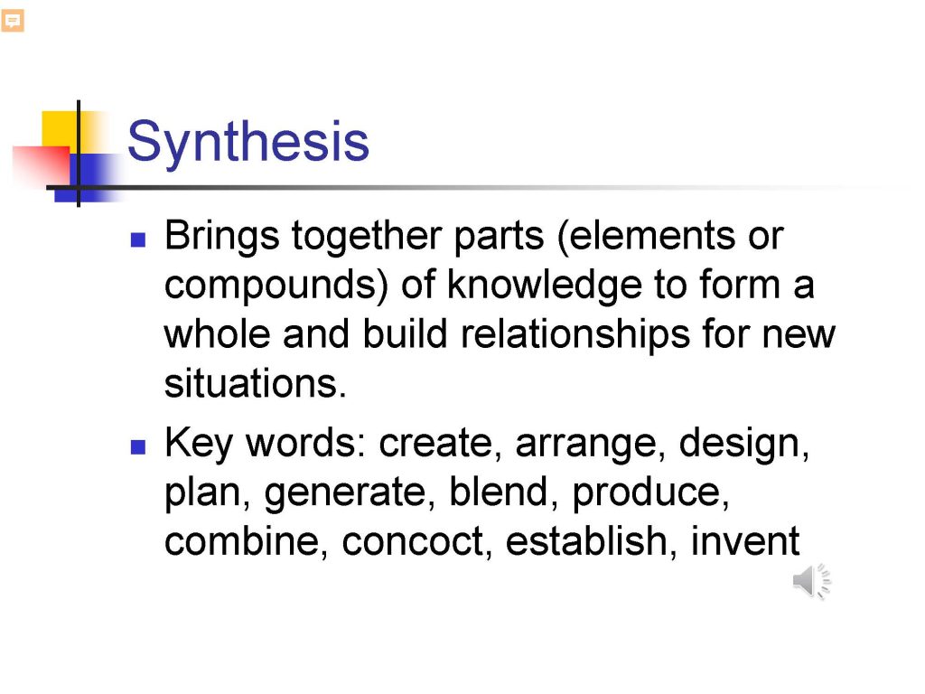 Boom's Taxonomy for Parents, page 14